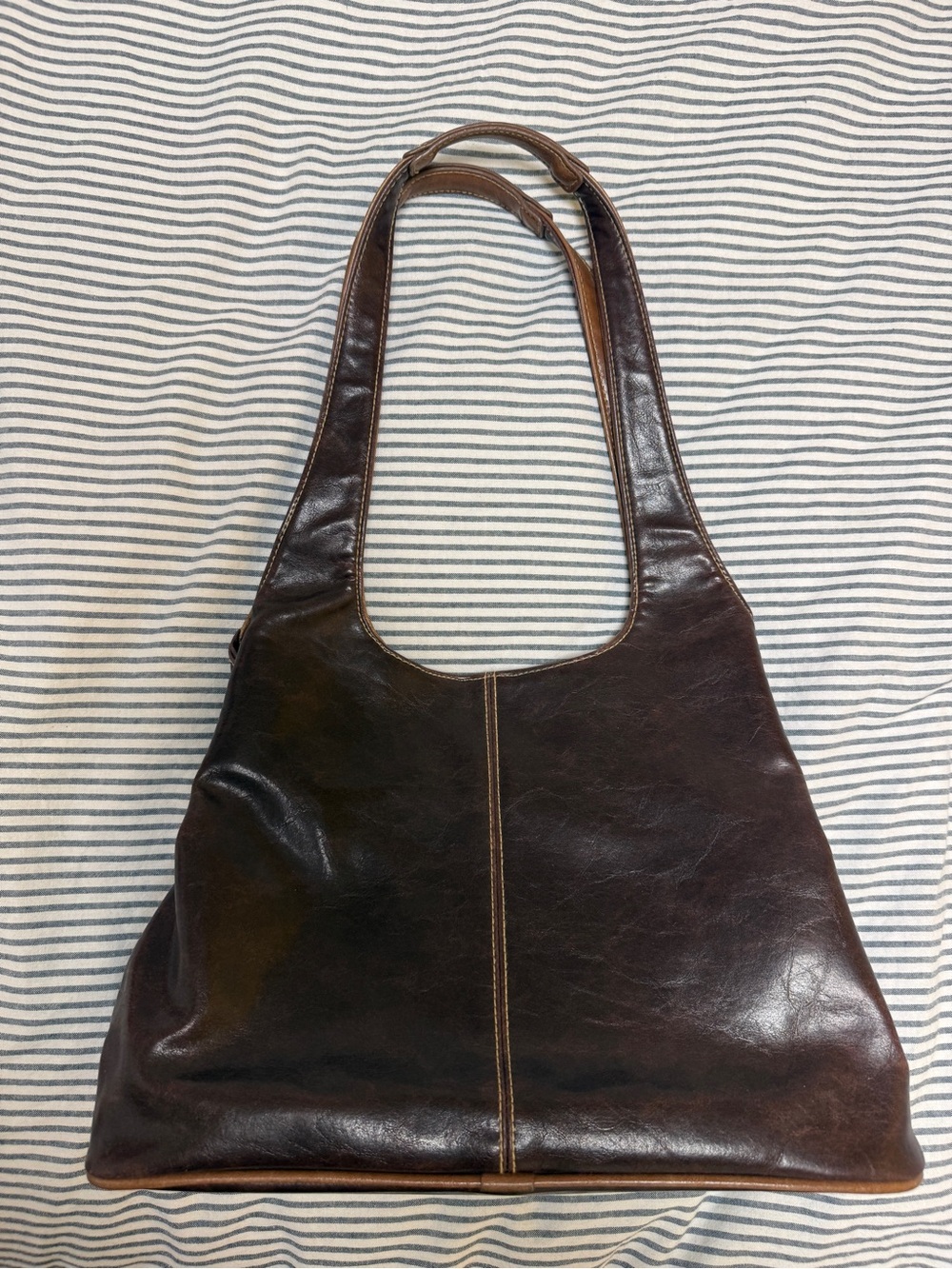 Naturalizer Brown Leather Shoulder Bag - Womens